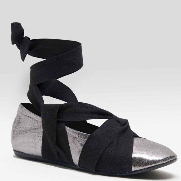 New Free People Cece Wrap Ballet Flats Size 7 - Picture 6 of 12